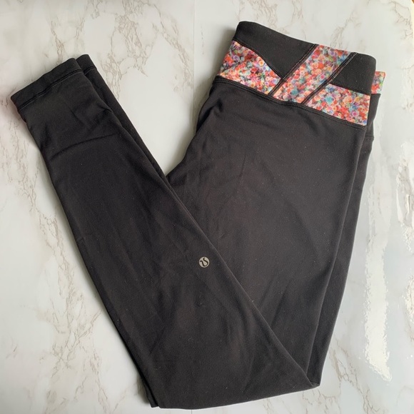 lululemon athletica Pants - Lululemon Black Reversible Leggings full length 10